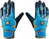 ZETT Baseball Batting GRAPHIC GRIP General Light Blue X Gold Size L Gloves, GLOVE, Ambidextrous, Use, (2282), (BG18523B)
