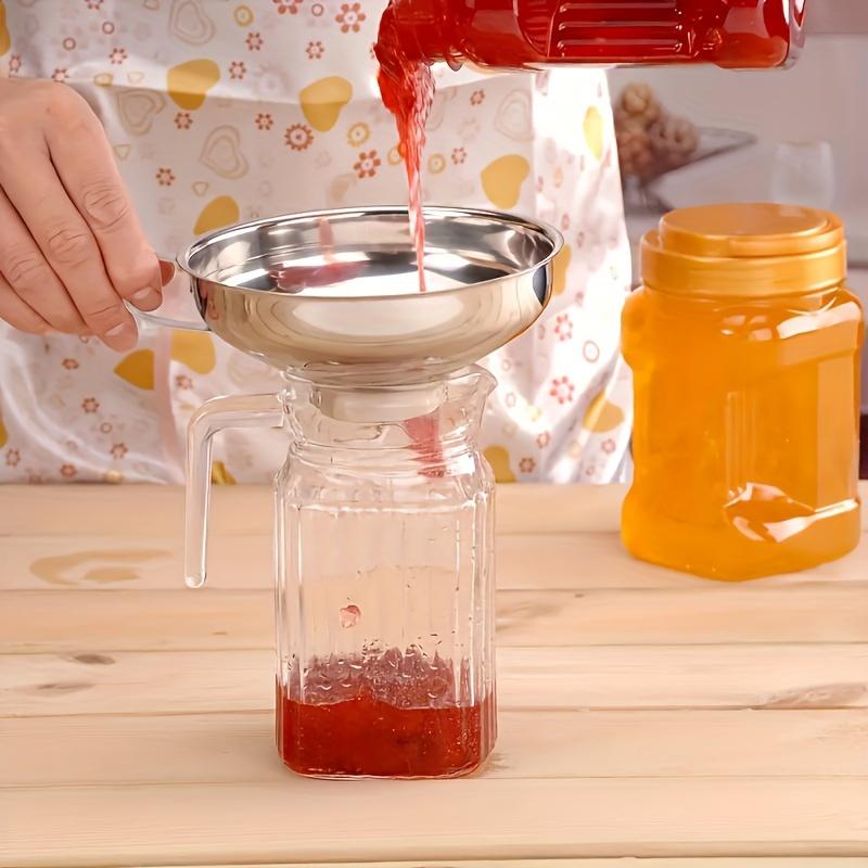 1 шт. воронка для консервирования из нержавеющей стали кухонный инструмент с широким горлом воронка для консервирования бункер фильтр утечка банка с широким горлом для масла вина кухня