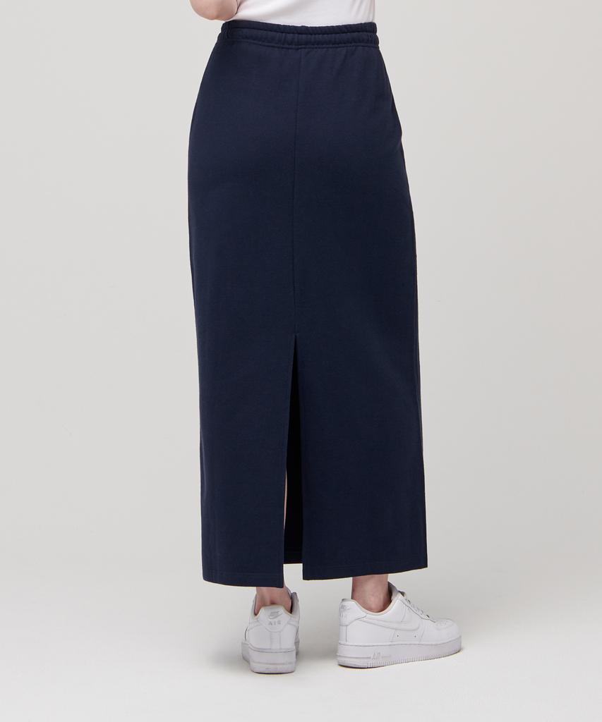 Musinsa Standard Woman Women'S Sweat Maxi Skirt [Navy]