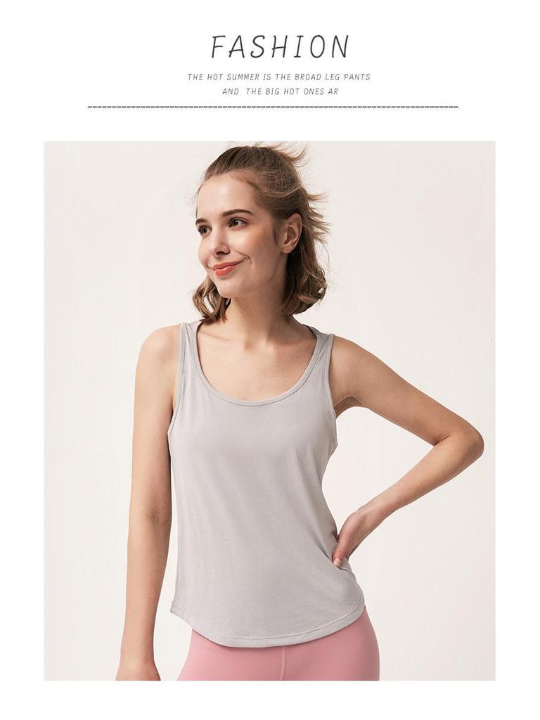 Женская U-образная майка с открытой спиной: Дышащий жилет для йоги и бега