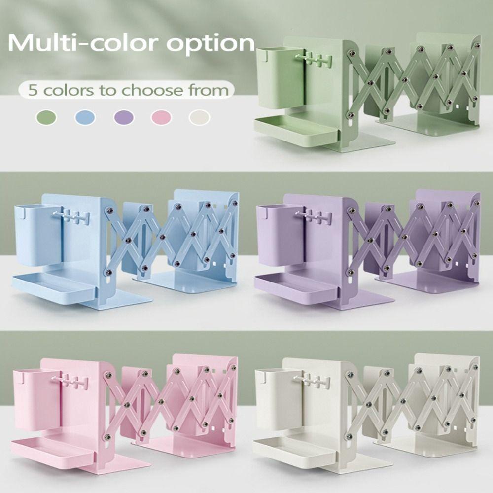 Metal File Sorter Rack Vertical Storage Display Bookshelf Modern Book Storage Rack  Office