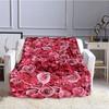 Одеяло с любовью и розой на День святого Валентина, мягкое фланелевое флисовое теплое и легкое пледы для взрослых, одеяло для кровати, дивана, покрывало