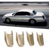 4 Pcs Car Door Pull Strap End Caps Fits for 2003-2011 Lincoln Town Car 4.6L V8 Replaces 3W1Z-5422670-AAC Gold