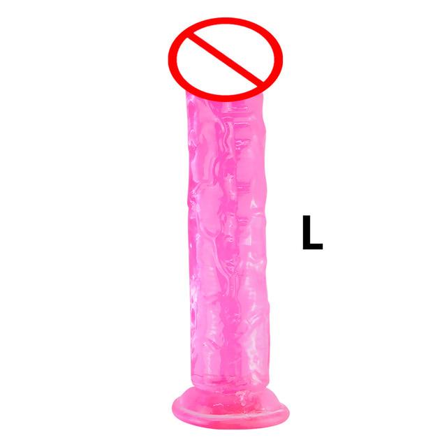 Реалистичный фаллоимитатор с супер сильной присоской, эротический желейный фаллоимитатор, секс-игрушки для женщин, искусственный пенис