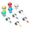 32mm Arcade Game Push Button 5 Colors LED Light Self Reset DIY Arcade Machine Button Switch for Gamepads
