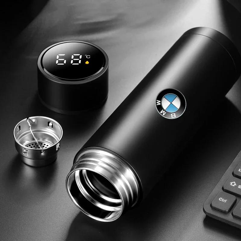 BZP1 For BMW Car Smart Thermos Bottle With Temperature Display Coffee Cup For BMW F20 F40 F22 F30 E90 F32 F10 F06 F07 F46 M3 M4 M5 E6