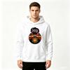 Men's Retro Volcano Sun Face Print Pullover Hoodie Casual Long Sleeve Warm Hooded Sweatshirt