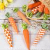 1/5 Pcs Easter Carrot Ornaments Stuffed Fabric Simulation Carrot Hanging Decoration for Spring Party Home Decor