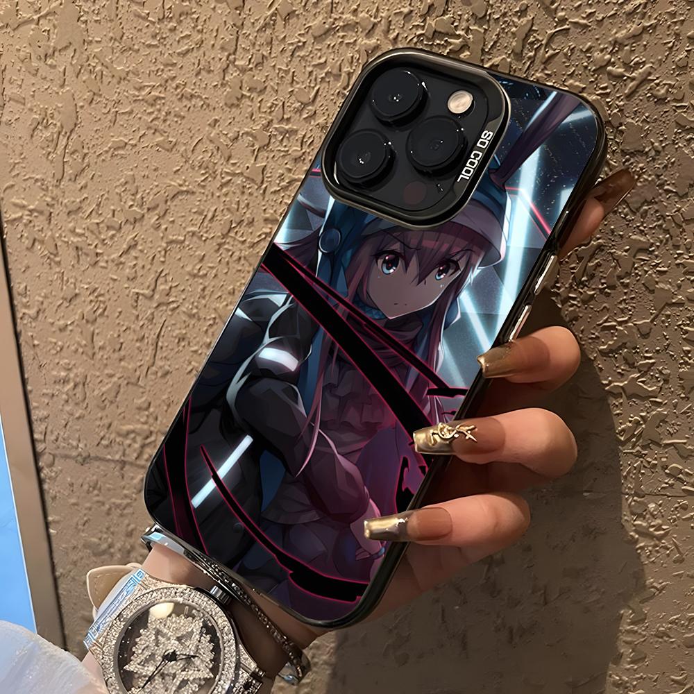 Чехол для телефона Arknights Аниме Игра для 17 Air IPhone 16 Pro Max 15 14 Plus 12 13 X XS Max 11 Цветной Серебристый Чехол