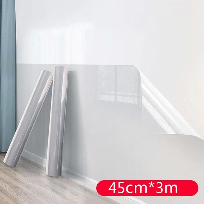 Защитная пленка для стен Кухонная маслостойкая наклейка на стену Прозрачная водонепроницаемая грязеотталкивающая электростатическая защитная пленка Домашний декор