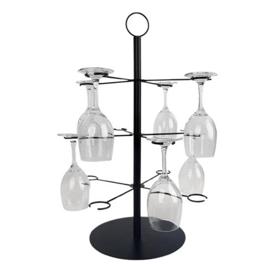 Champagne Tower 3 Tier 12 Brackets Cocktail Tree Stand Metal Wine Glass Display Holder Party Bar Wedding Cocktails Martini Margarita Wine Drinks Stand