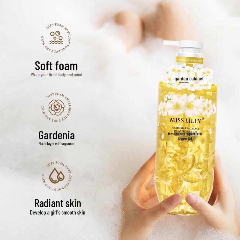 Miss Lilly Gardenia Scented Petal Shower Gel