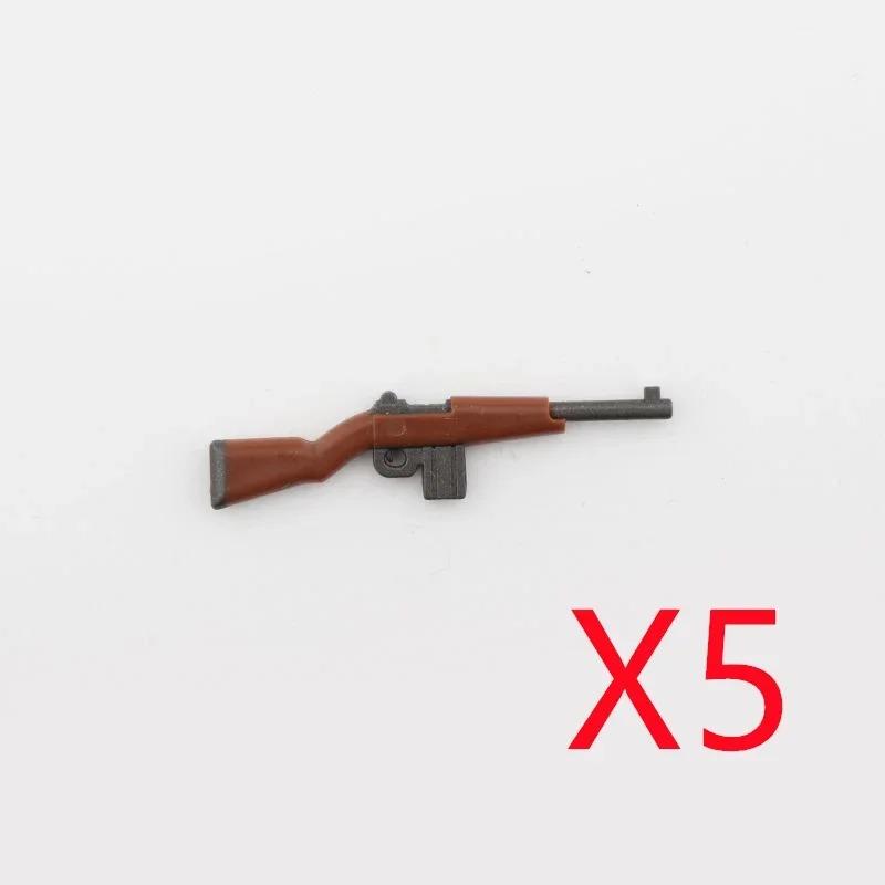 5 СМ Вторая мировая война Военные строительные блоки Американские Немецкие Советские Фигурки солдат Оружие Аксессуары Пистолеты Пистолет Снайперский ремень Мини-кирпичики MOC