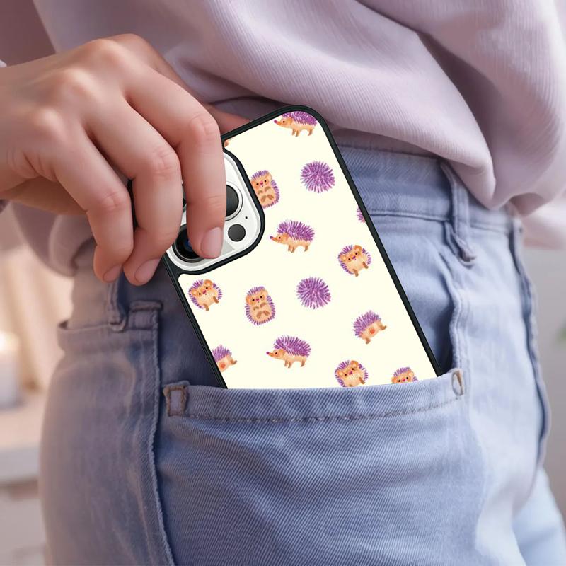 Cute Hedgehog soft Phone Case For IPhone 18 17 Air 15 16e 14 13 Pro Max Coque 12 11 Pro Max PLUS cover