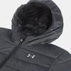 Under Armour Echo Удобная куртка с капюшоном и длинным рукавом на молнии, теплая водонепроницаемая мужская куртка, черная 1385840-001