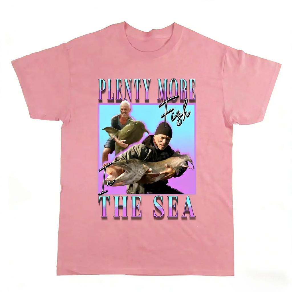 2026 River Monsters Homage T Shirt Plenty More Fish in The Sea Jeremy Wade Killer Catfish Fishing Homme Unisexs Clothing Summer