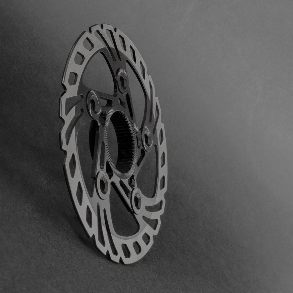 DEDA Disc Brake floating steel track aluminum Rotor, + spider, 160mm, WD-DB160