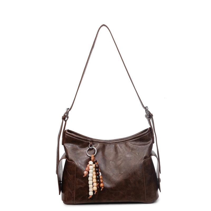 Large-capacity Bag Women's 2025 New Autumn and Winter Popular High-end Textured Shoulder Bag Commuter Tote Bag Messenger Bag