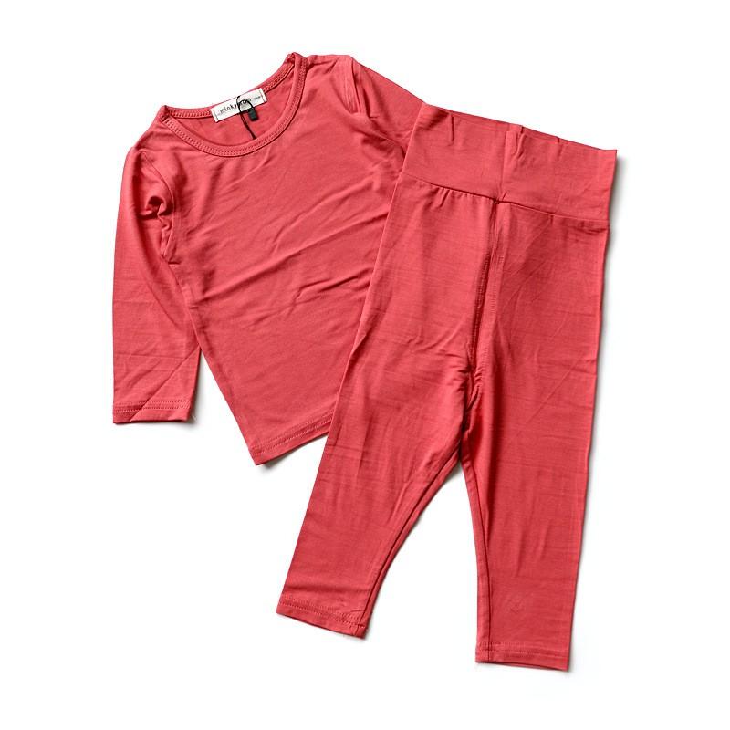 Baby Cotton Underwear Set Kids Long Sleeve Pajamas Boys Girls Winter