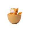 Cute Cartoon Eggshell Cat Mini Model For Desk Decor And Gift Ideas