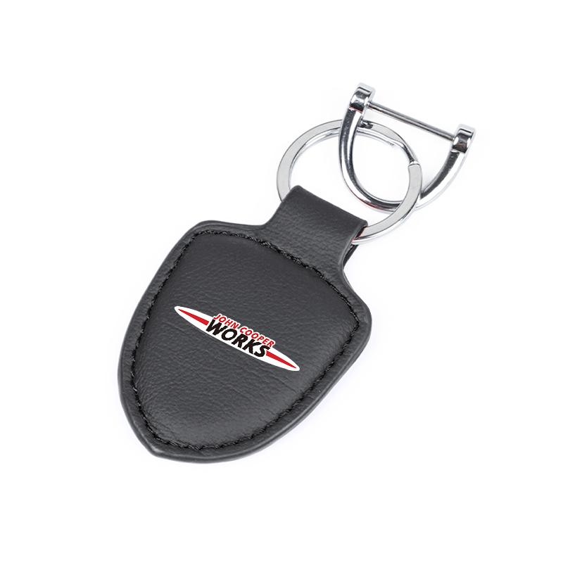 ECN2 Leather Car Key Bag Coins Wallet Mini Card Pouch Auto Interior For Mini F54 F55 F56 F57 F60 R50 R52 R53 R55 R56 R57 R58 R59 R60