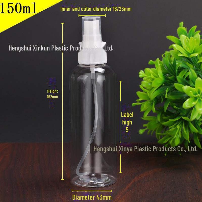 Transparent PET Plastic Spray Bottle - 30, 50, 100 Ml for Cosmetics, Perfume, and Alcohol.