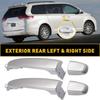 1/2X Exterior Rear Outside For Left&Right Door 2004-2010 Handle Sienna Toyota