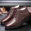 Genuine Leather Men Boots Super Warm Ankle Boots for Men Wool Snow Boots Dress Shoes Winter Shoes Men Casual Shoes 2024