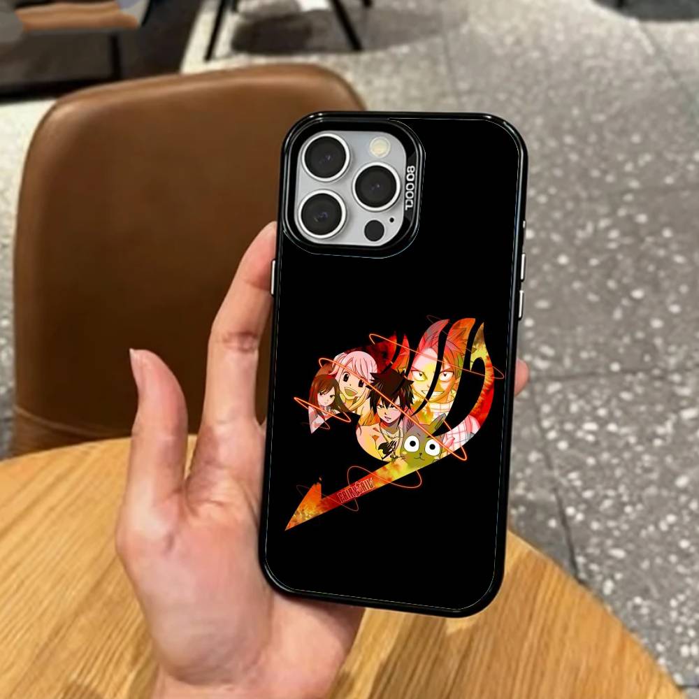 F-Гильдия Хвост Феи Чехол для Телефона Для iPhone17,16,15,14,13,12,11 Plus,Pro Max Цветной Посеребренный Внутренний Чехол