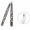 1PC Precise Professional Eyebrow Pliers Oblique Mouth Nine Holes Stainless Steel Tweezers Eyebrow Tweezers Eyebrow Clip