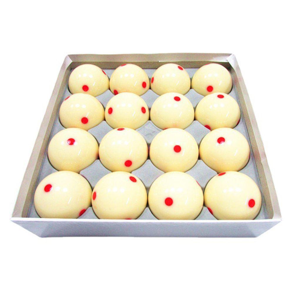 Skills Practice Red 2 1/4" 6 Dots Billiard Cue Ball Billiard Ball Training Cue Ball Cue Ball