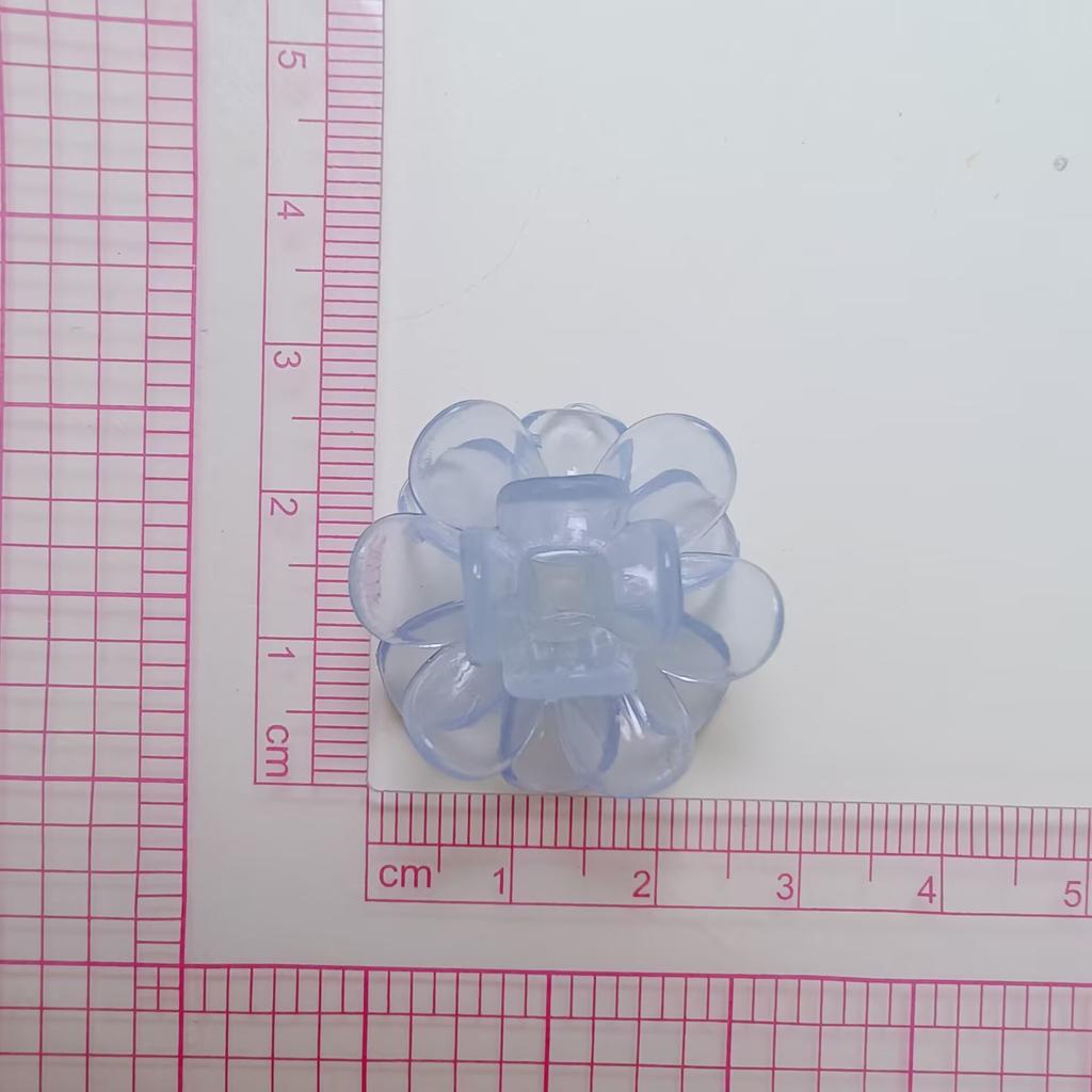 New Arrive 100Pcs/Bag 27*16MM Transparent Flowers Flatback Resin Cabochon Spring 3D Floral Shaped Embellishments for Jewelry DIY