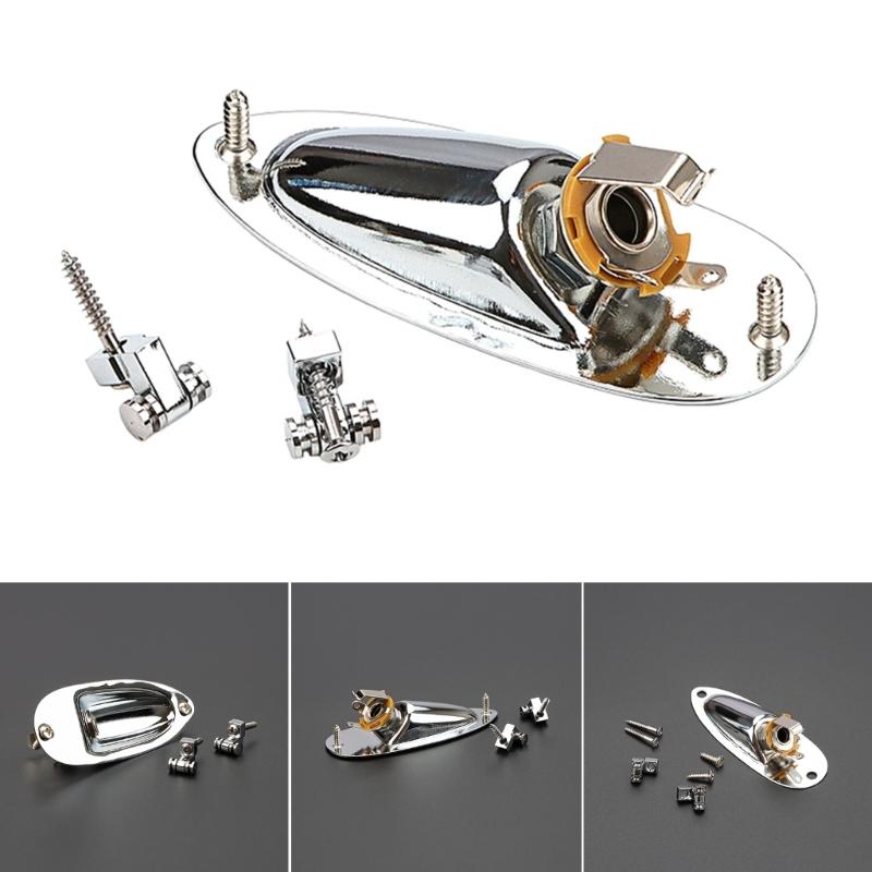 6.35mm Guitar Pickups Jacks Socket Output Loaded Boat Style 1/4 inch with Screws