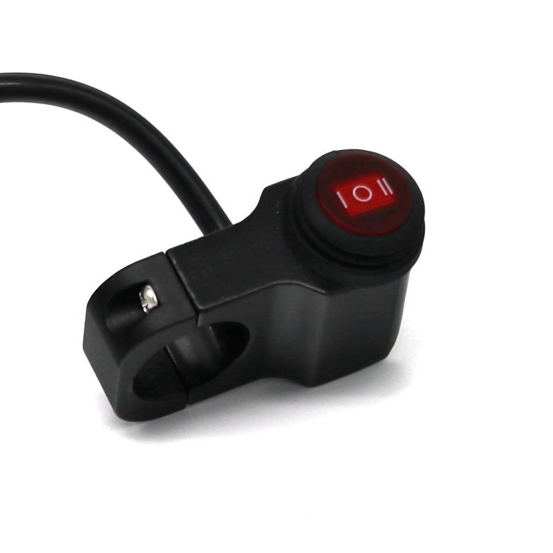 LMoDri Водонепроницаемый 12 В мотоцикл 7/8 "22 мм переключатели на руле мотоцикла фары аварийного тормоза противотуманные фары ВКЛ-ВЫКЛ-ВКЛ