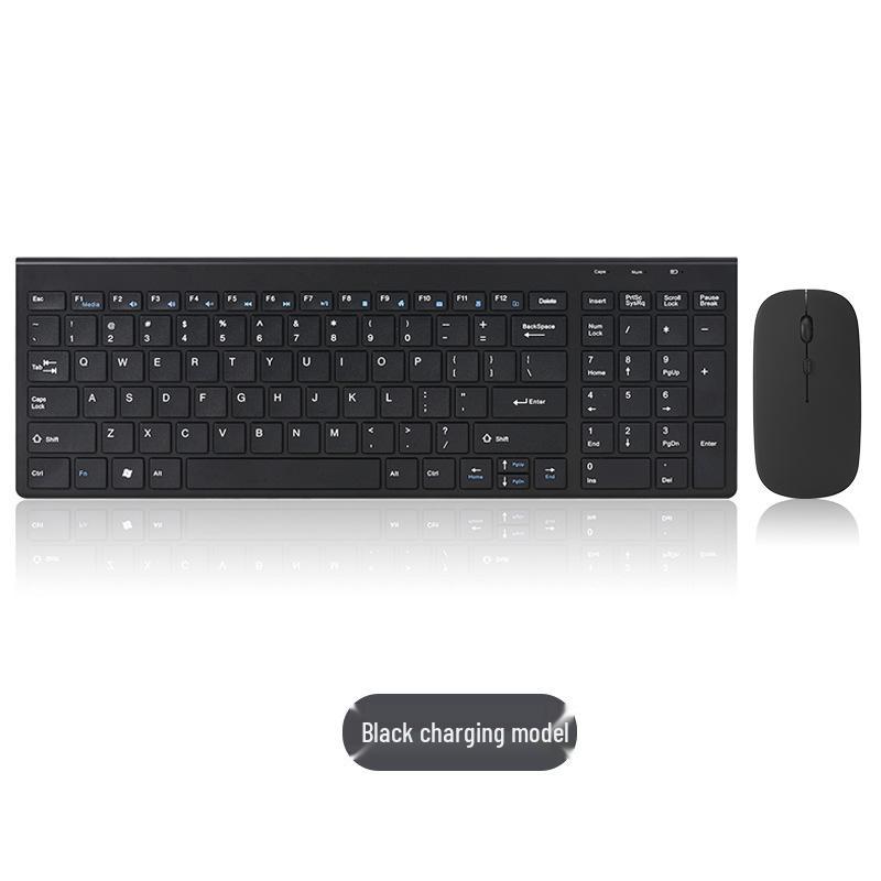 Набор беспроводной перезаряжаемой клавиатуры и мыши на 99 клавиш: Bluetooth/2.4G, Универсальные бесшумные клавиши