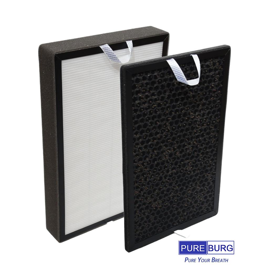 PUREBURG Сменный комплект фильтров, совместимый с Kirala Aria Pro Aria Aria Aria Air H13 True HEPA Фильтр с активированным углем Пылеулавливание Дезодорация