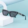 Cat Eye Sunglasses Women'S Trendy Personality Small Frame Hollow Glasses Legs Sunglasses Men'S Glasses