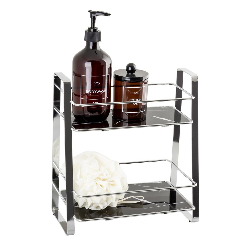 AWD INTERIOR 2014 standing shelf black marble 2 shelves