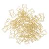 50PCS Paper Clips Portable Unique Shape Slip Resistant Strong Clamping Force Reusable for School Off