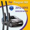 Щетки стеклоочистителя для Peugeot 301 2012-2015 лобовое стекло чистое окно лобовое стекло автозапчасти автомобильные щетки для дождя 24''+16''