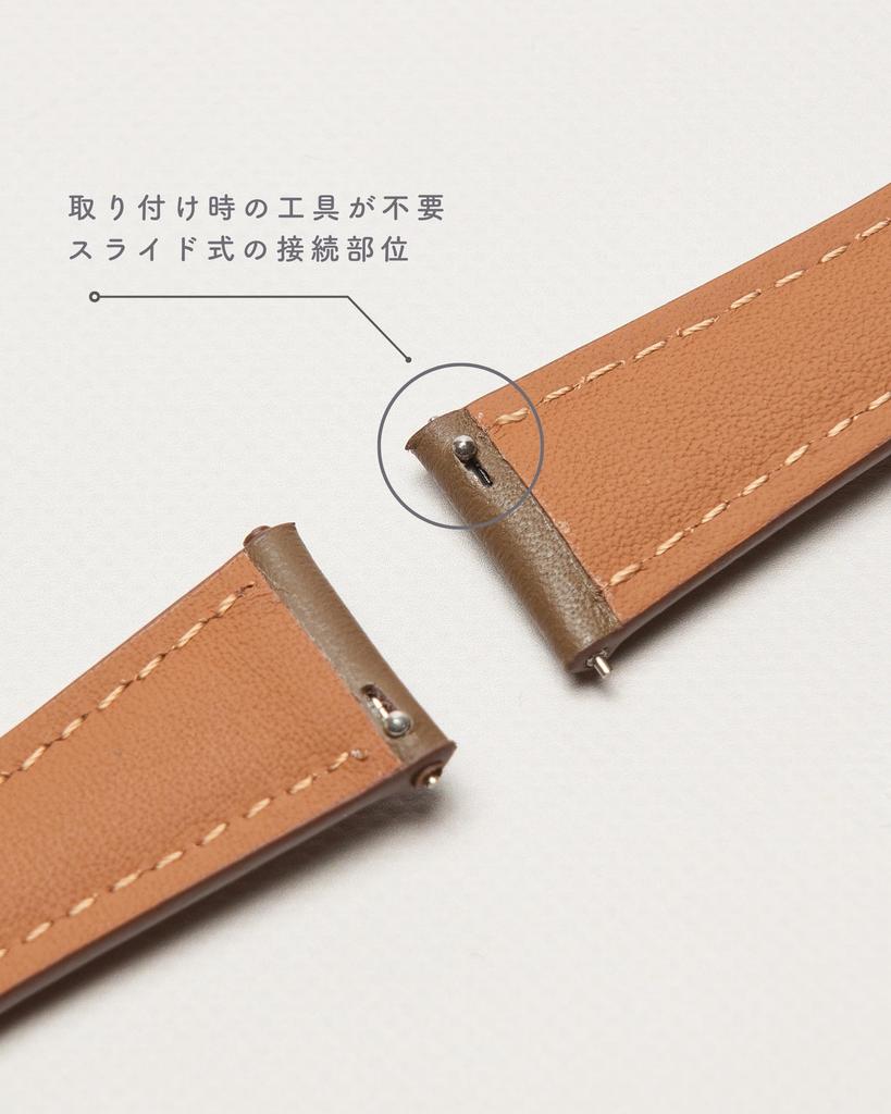 Ремешок для умных часов 18 мм Натуральная кожа Кожаный сменный ремешок [monomam] Женский (Ширина ремня 18 мм) (Античный верблюд)