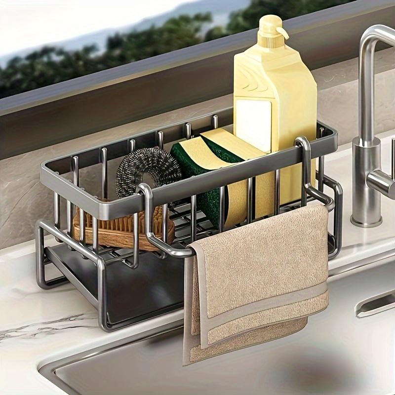 1pc Kitchen Sink Storage Rack Kitchen Sink Organizer with Window-View - Modern Storage Solution for Bathroom and Kitchen Utensils