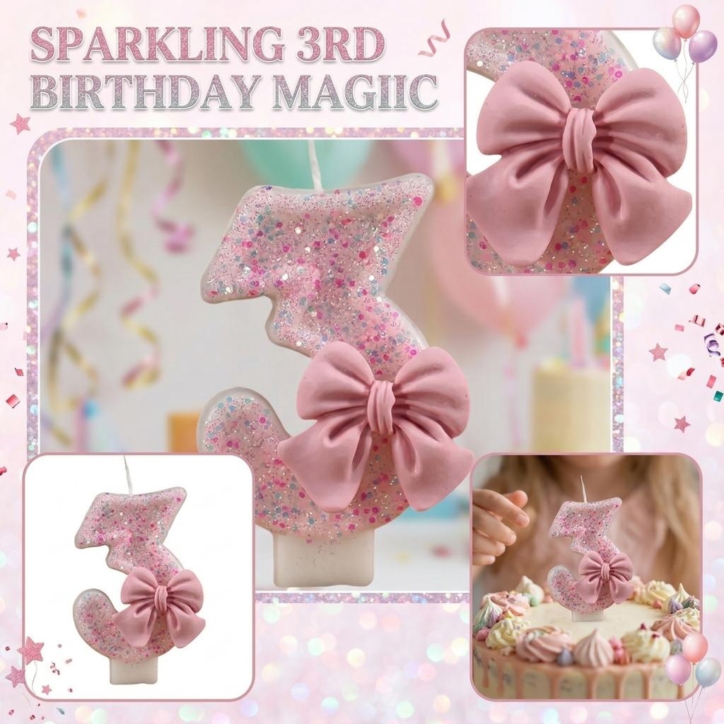 Fashion Cartoon Creative Birthday Candles Party Digital Candles