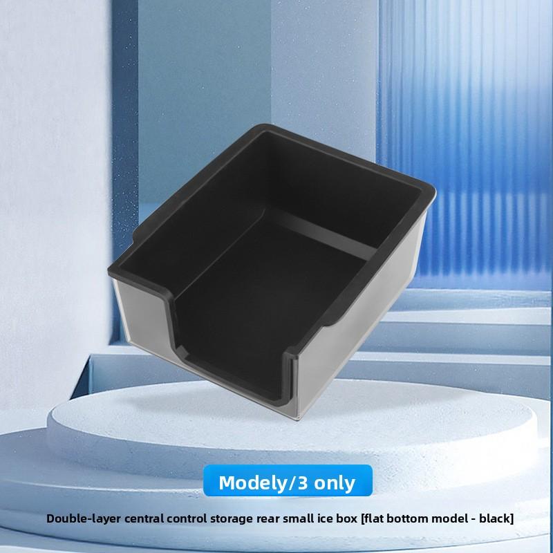 Car Sticker Hot For Tesla Model 3 Model Y 2020-2026 Central Control Storage Box Silicone Double Box Car Good Tools Car Modificat