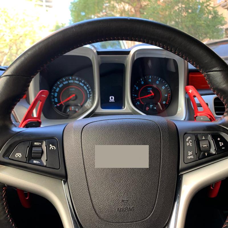 Для Chevrolet Camaro 2012 2013 2014 2015 Алюминиевый сплав Автомобильное колесо Лепестки переключения передач Удлинители 2 шт. Аксессуары для украшения автомобиля