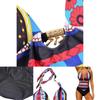 Summer Sexy Hollow Out Spliced Printed Bandage Swimwear For Women In Premium Quality