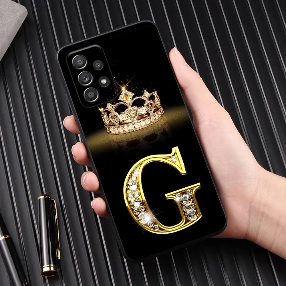 Первоначальная буква G F V H D P C B Чехол для телефона для Samsung Galaxy A57 A56 A37 A55 A36 5G A26 A54 A52 A35 A34 A25 A17 A16 15 A07 Чехол