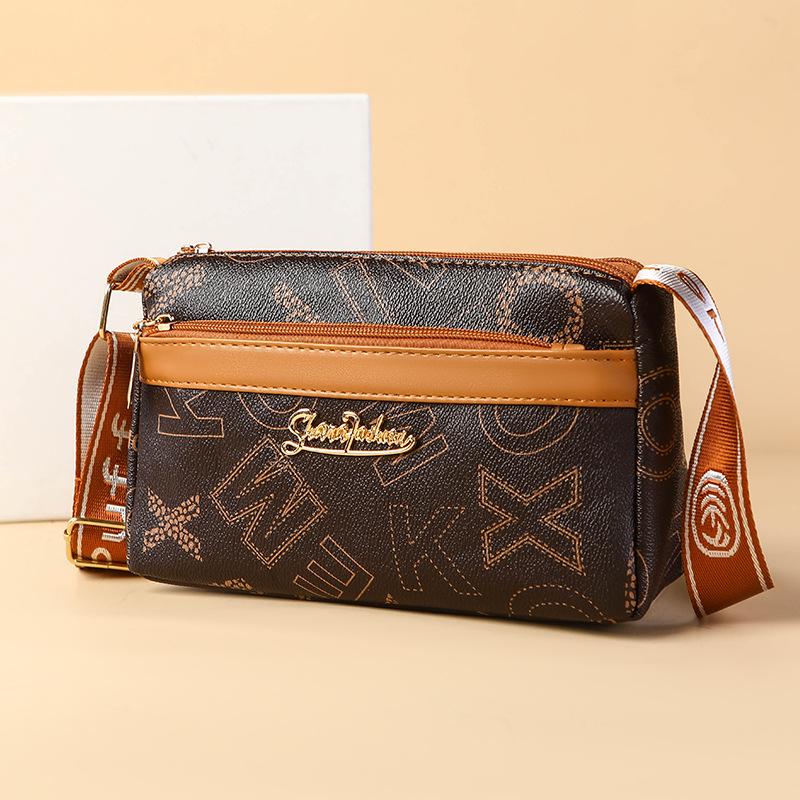 Весна 2025 Женская Универсальная Маленькая Сумка Кроссбоди через Плечо для Женщин Среднего и Пожилого Возраста