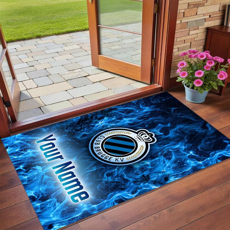 Crystal Velvet Rug Custom Name Text, Soft Non Slip Floor Mat Home DecorClub Brugge FC