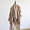 Elegant Floral Jacquard Scarf Imitation Cashmere Soft Warm Versatile Shawl Coldproof Windproof Blanket Scarf For Autumn Winter